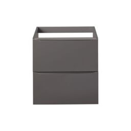 GoodHome Imandra Gloss Anthracite Wall-Mounted Bathroom Vanity Unit (H) 600mm (W) 600mm - thumbnail 2