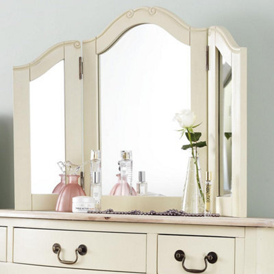 Statement Furniture Juliette 3-Way Dressing Table Mirror - Champagne - image 1