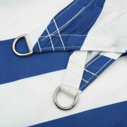 Walplus Sun Shade Sail Blue And White 3 X 3 X 3 M 100% Polyester Oxford - thumbnail 5