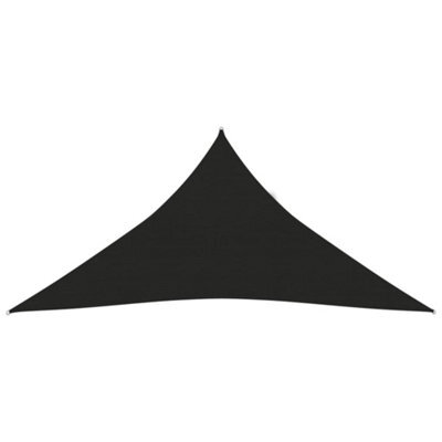 Berkfield Sunshade Sail 160 G/m2 Black 5X6X6 M Hdpe - image 1