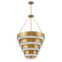 Luminosa Lighting Luminosa Hinkley Echelon Cylindrical Pendant Ceiling Light Heritage Brass - thumbnail 1