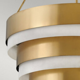 Luminosa Lighting Luminosa Hinkley Echelon Cylindrical Pendant Ceiling Light Heritage Brass - thumbnail 4