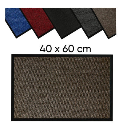 Barrier Mat 40 X 60 Cm Brown Anti-Slip Waterproof Door Mat - image 1