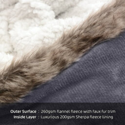 Snug Rug Eskimo - Lilac Grey Wearable Blanket Oversized Hoodie Blankets For Adults Hooded - thumbnail 8