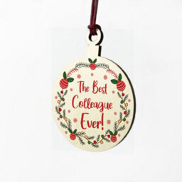 Red Ocean Best Colleague Christmas Bauble Tree Decoration Gift For Colleague Best Friend - thumbnail 6