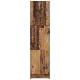 Berkfield Brown Sideboard Old Wood Wood Veneer Compact Brown Sideboard - thumbnail 5