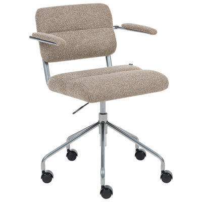 Beliani Desk Chair Candor Light Brown - image 1