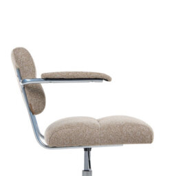 Beliani  Desk Chair Candor Light Brown - thumbnail 5