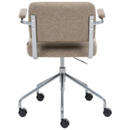 Beliani  Desk Chair Candor Light Brown - thumbnail 6