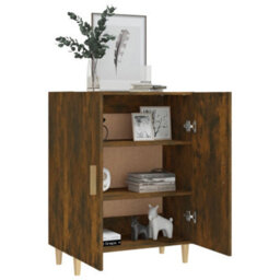 Berkfield Sideboard Smoked Oak 70X34X90 Cm Engineered Wood - thumbnail 7