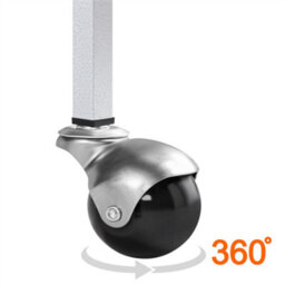Yaheetech White Metal Bird Cage With Playtop And Casters - thumbnail 7