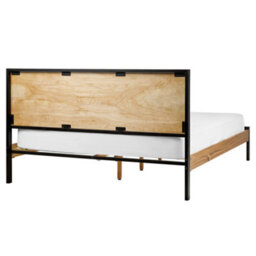Beliani Bed Ervillers 160 X 200 Cm (Eu King Size) Natural Acacia - thumbnail 5