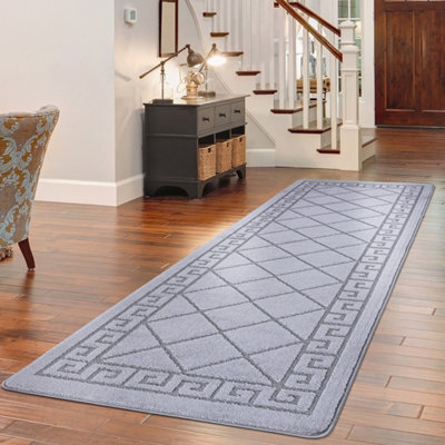 Smart Living Heavy Duty Machine Washable Runner For Hallway, Kitchen Non Slip Floor Mats, Door Mat 80Cm X 300Cm - Dark Grey - image 1
