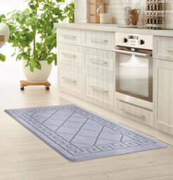 Smart Living Heavy Duty Machine Washable Runner For Hallway, Kitchen Non Slip Floor Mats, Door Mat 80Cm X 300Cm - Dark Grey - thumbnail 2