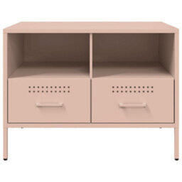 Berkfield Tv Cabinet Pink 68X39X50.5 Cm Steel - thumbnail 6