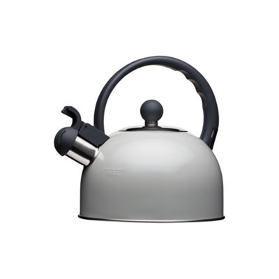 KitchenCraft Living Nostalgia French Grey Traditional 1.4 Litre Whistling Kettle - image 1