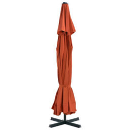 Berkfield Outdoor Umbrella With Portable Base Terracotta - thumbnail 3