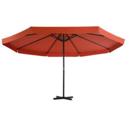 Berkfield Outdoor Umbrella With Portable Base Terracotta - thumbnail 2
