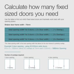 Spacepro Shaker Classic Panel Shaker Mirrored Gloss Graphite 3 Door Sliding Wardrobe Door Kit (H)2220mm (W)1680mm - thumbnail 6