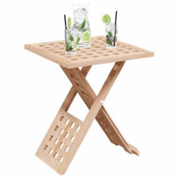 Berkfield Coffee Table Foldable 33X33X40,5 Cm Solid Wood Walnut - thumbnail 3