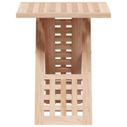 Berkfield Coffee Table Foldable 33X33X40,5 Cm Solid Wood Walnut - thumbnail 6