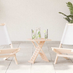 Berkfield Coffee Table Foldable 33X33X40,5 Cm Solid Wood Walnut - thumbnail 1