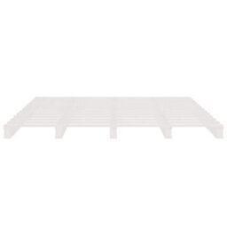 Berkfield Pallet Bed White 120X190 Cm Small Double Wood Pine - thumbnail 5