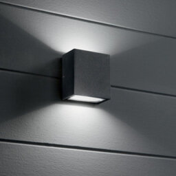 Ideal Lux Argo Led Outdoor Cubic Up & Down Wall Light Anthracite Ip65, 4000K - thumbnail 2