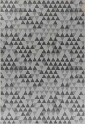 Modern Triangle Design Outdoor-Indoor Rugs Dark Grey 160X230 Cm - thumbnail 3