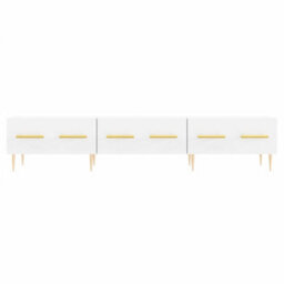 Berkfield Tv Cabinet White 150X36X30 Cm Engineered Wood - thumbnail 5