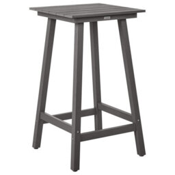 Beliani Garden Bar Table Adirondack 60 Cm 59 Cm Synthetic Material Dark Grey - thumbnail 1