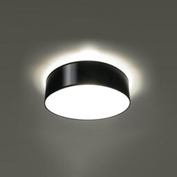 Sollux Lighting Arena Polyvinyl Chloride (Pvc) Black 2 Light Classic Ceiling Light - thumbnail 2