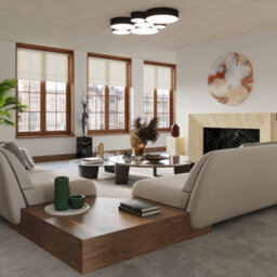 Sollux Lighting Arena Polyvinyl Chloride (Pvc) Black 2 Light Classic Ceiling Light - thumbnail 6