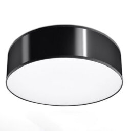 Sollux Lighting Arena Polyvinyl Chloride (Pvc) Black 2 Light Classic Ceiling Light - thumbnail 3