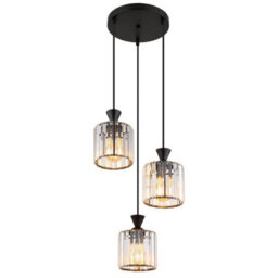 Luminosa Lighting Luminosa Jordana Cluster Pendant Ceiling Light Matt Black 3X E27