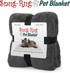 Snug Rug Pet Blankets - Cat & Dog Sherpa Fleece Blanket - Small 88 X 60Cm, Slate Grey - thumbnail 6