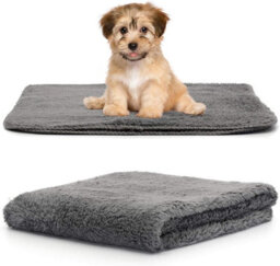 Snug Rug Pet Blankets - Cat & Dog Sherpa Fleece Blanket - Small 88 X 60Cm, Slate Grey