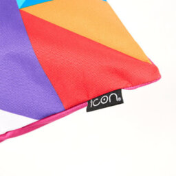 icon Indoor And Outdoor Waterproof Filled Cushion Set Of 4 Technicolour Geometric - thumbnail 4