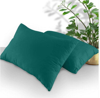 Gaveno Cavailia Plain Housewife Pillowcases Deep Teal, Pair