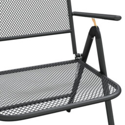 Berkfield 5 Piece Garden Dining Set Anthracite Metal Mesh - thumbnail 9