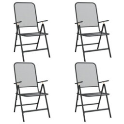 Berkfield 5 Piece Garden Dining Set Anthracite Metal Mesh - thumbnail 3