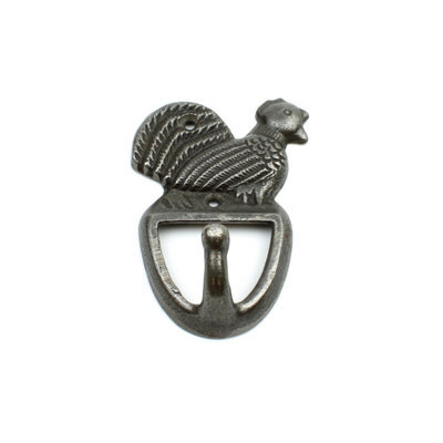 Oakcrafts - Antique Cast Iron Decorative Chicken Hook - 120mm X 90mm - image 1
