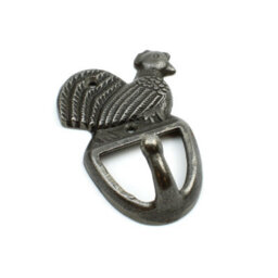 Oakcrafts - Antique Cast Iron Decorative Chicken Hook - 120mm X 90mm - thumbnail 4