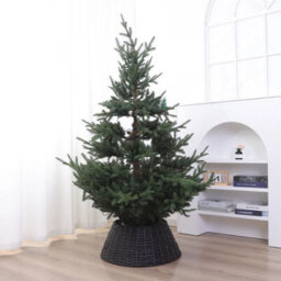 Urbn-Living Urbnliving Black Tree Skirt - Christmas Tree Base Decoration - thumbnail 3