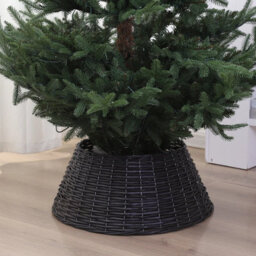 Urbn-Living Urbnliving Black Tree Skirt - Christmas Tree Base Decoration - thumbnail 2