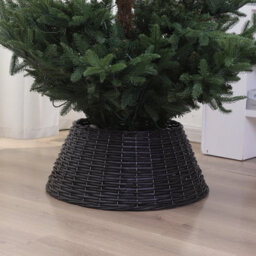 Urbn-Living Urbnliving Black Tree Skirt - Christmas Tree Base Decoration - thumbnail 4