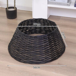 Urbn-Living Urbnliving Black Tree Skirt - Christmas Tree Base Decoration - thumbnail 6