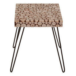 Orsina Easy To Maintain Square Side Table, Stable And Durable Table With Hairpin Legs, Design Cocktail Square Table - thumbnail 2
