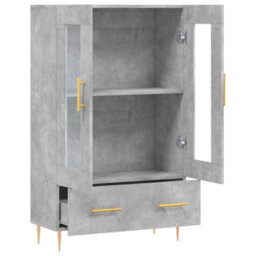 Berkfield Highboard Concrete Grey 69.5X31X115 Cm Engineered Wood - thumbnail 5