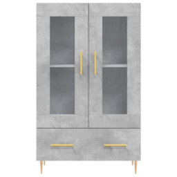 Berkfield Highboard Concrete Grey 69.5X31X115 Cm Engineered Wood - thumbnail 6